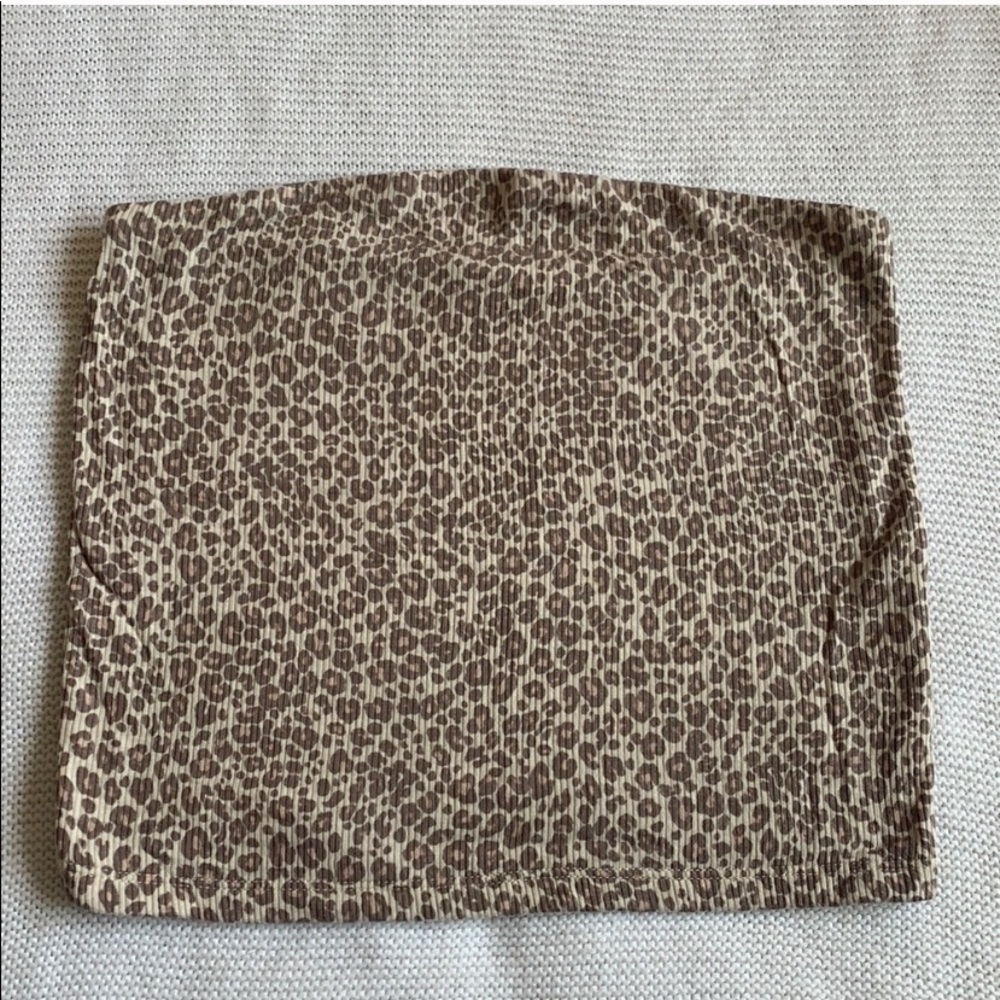 Cheetah print tube top